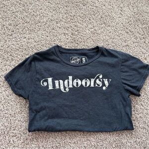 Crazy Dog T-Shirts Kids 'Indoorsy' Charcoal Tee